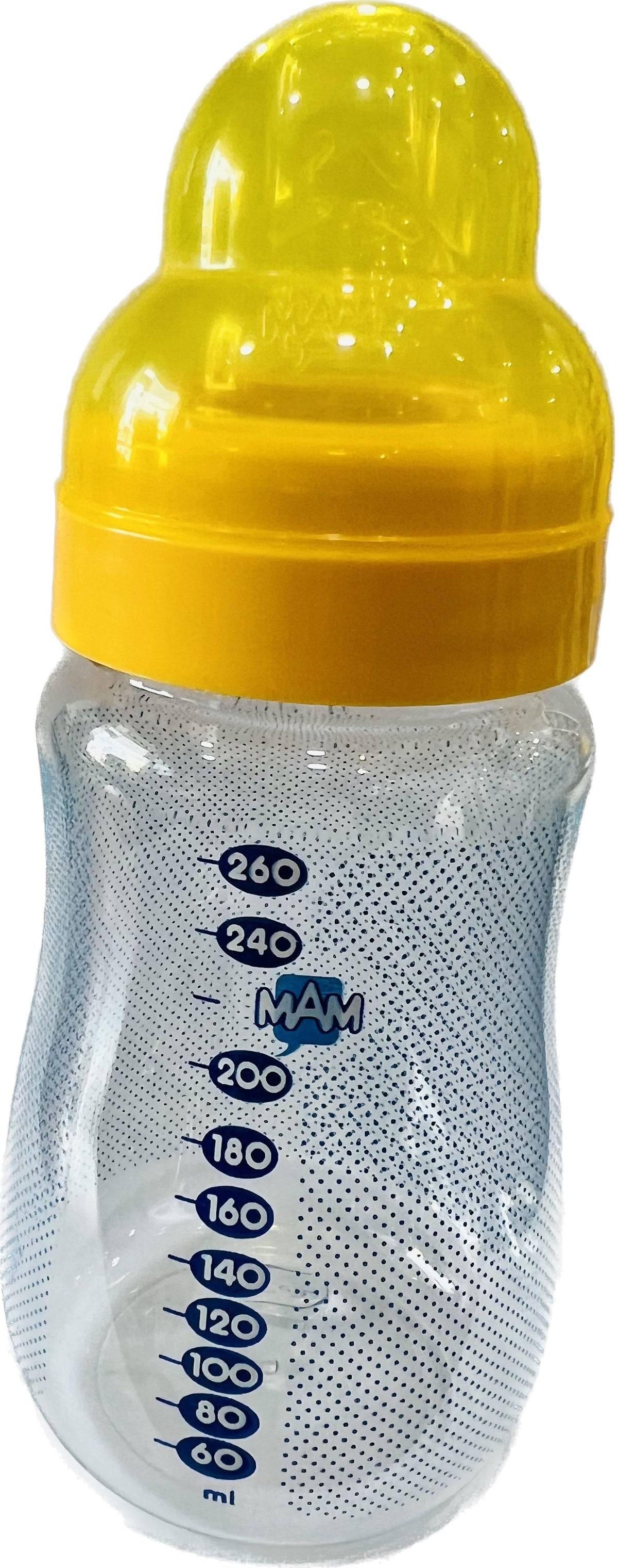MAM πλαστικό μπιμπερό με πλατύ στόμιο 4+ (συμπεριλαμβάνεται θηλή)