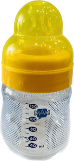 MAM πλαστικό μπιμπερό με πλατύ στόμιο 4+ (συμπεριλαμβάνεται θηλή)