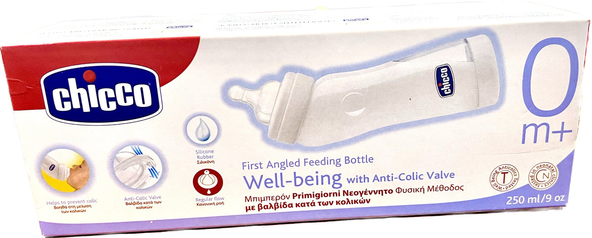 CHICCO Πλαστικό Μπιμπερό με Κλίση κατά των Κολικών 250ml