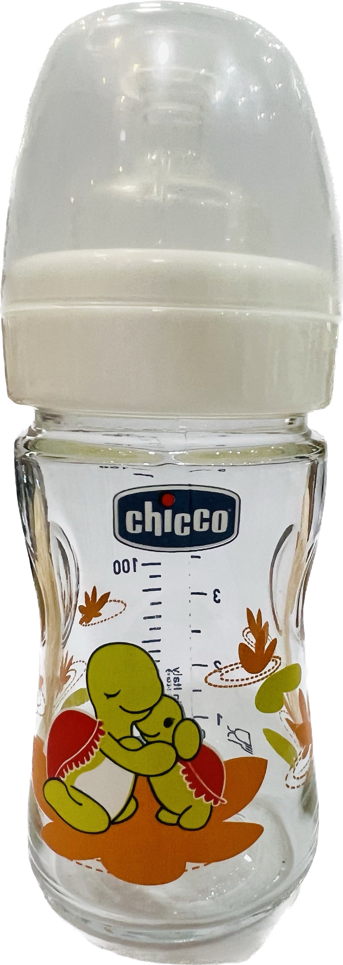 CHICCO Mπιμπερό Nature Glass 0m+, 0 ΒPA Σιλικόνη 150ml