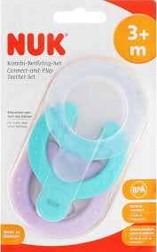 NUK δακτύλιοι οδοντοφυϊας 3+
