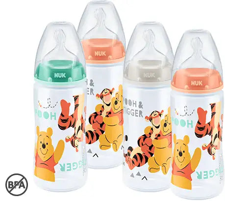 NUK First Choice WinnieΠλαστικό ΜπιμπερόΘηλή Σιλικόνης 0-6m 300ml