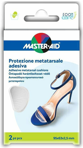 MASTER AIDFoot Care Protection Metatarsal Gel Προστατευτικό Μεταταρσίου One Size 2 τμχ