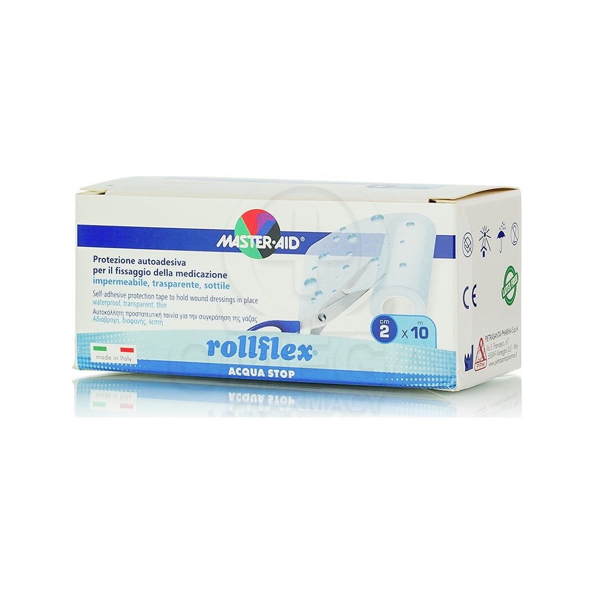 MASTER AID Roll Flex Aqua Stop Αδιάβροχη Ταινία 10m x 2cm 1τμχ