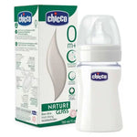 CHICCO Mπιμπερό Nature Glass 0m+, 0 ΒPA Σιλικόνη 150ml