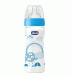 CHICCO Well Being Μπιμπερό Πλαστικό, Θηλή Σιλικόνης, 250ml
