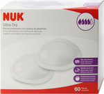 NUK Επιθέματα Στήθους Ultra Dry, 60τμχ