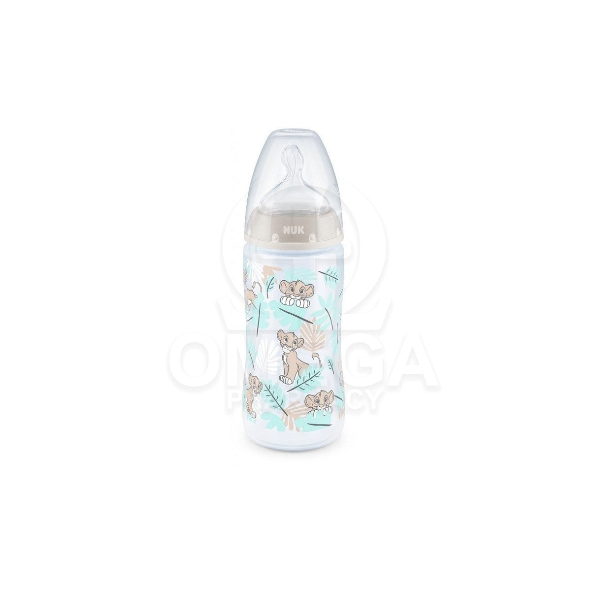 NUK First Choice Plus Lion King Πλαστικό Μπιμπερό με Θηλή Σιλικόνης 6-18m 300ml