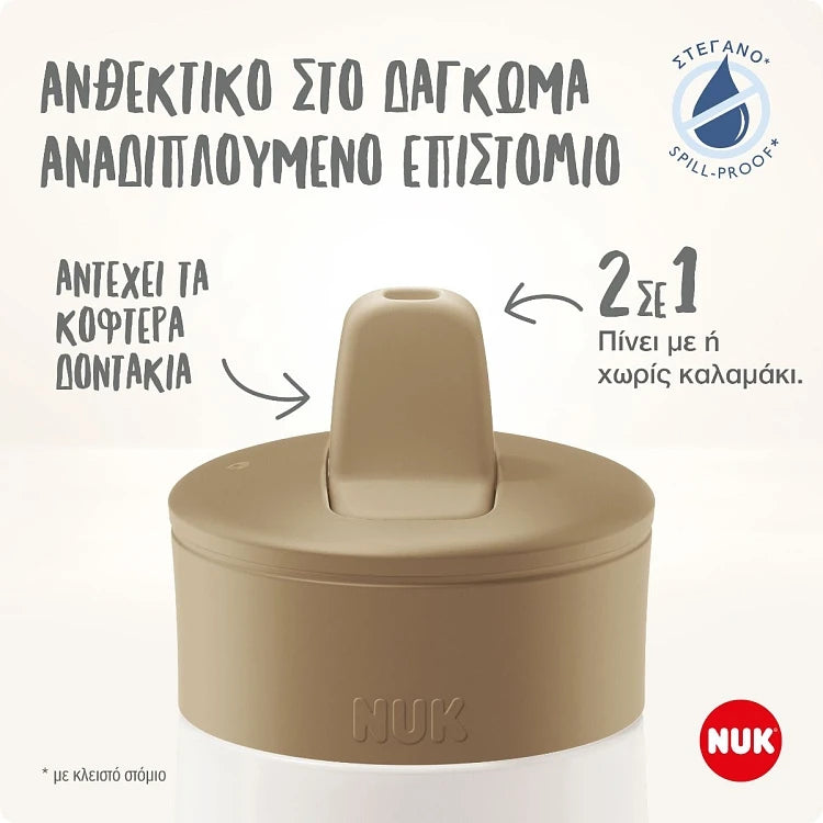 NUKMini-Me Flip Cup Drinking Bottle Aθλητικό Παγουράκι12+ 450 ml