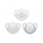 NUK Star Ορθοδοντική Πιπίλα Λάτεξ με Θήκη 0-6m, 1 τμχ