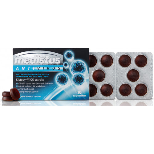 MEDICAIR Medistus AntiVirus για Πρόληψη Μολυσματικών & Φλεγμονωδών Ασθενειών του Αναπενυστικού, 10 παστίλιες