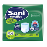 SANI Sensitive Pants Large No3 Ελαστικά Eσώρουχα Aκράτειας, 14τεμ