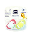 CHICCO Physio Orthodontic Active, Πιπίλα Σιλικόνης με Θήκη 4+m (2 τμχ.)