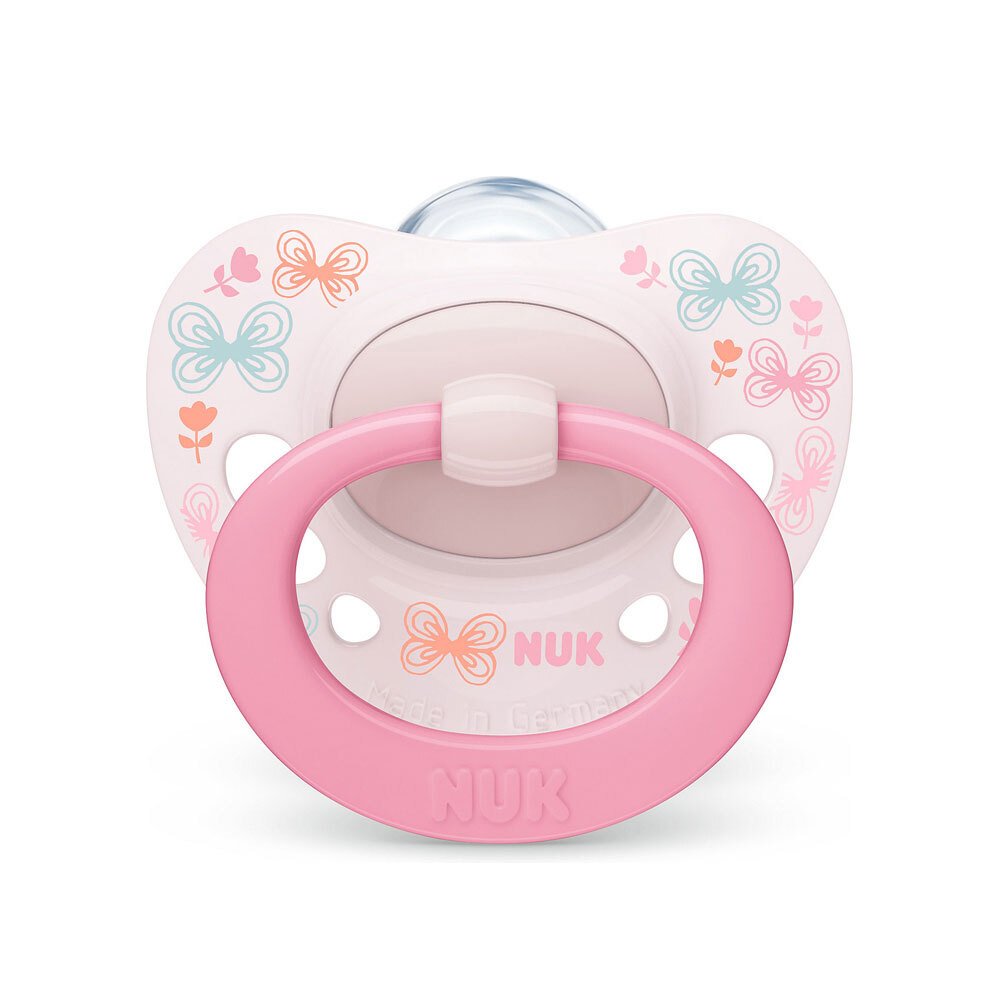 NUK Signature Πιπίλα Σιλικόνης με θήκη0-6 m, 1 τμχ