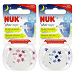 NUK πιπίλα σιλικόνης star night 6-18m