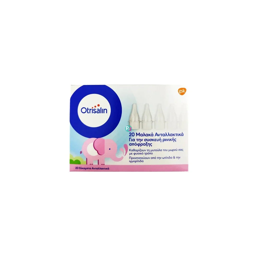 OTRISALIN Εύκαμπτα Ανταλλακτικά για Συσκευή Ρινικής Απόφραξης 20 τεμάχια