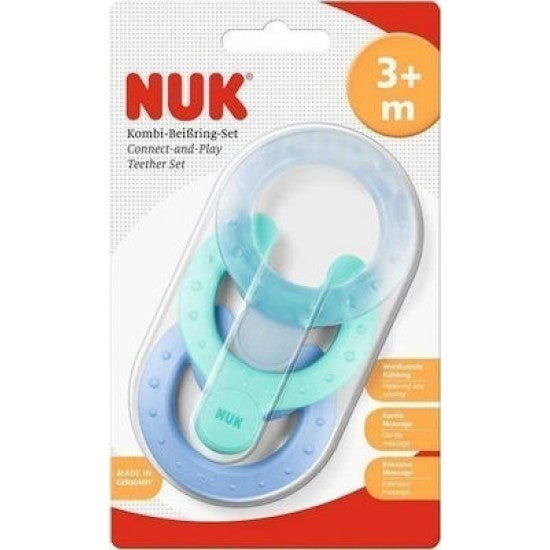 NUK δακτύλιοι οδοντοφυϊας 3+