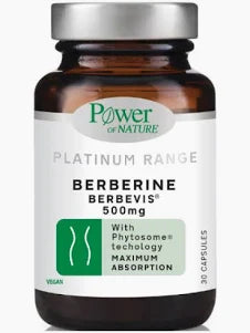 Power of Nature Platinum Range Berberine 500mg, 30caps