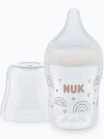 Nuk Perfect Match Γυάλινο Μπιμπερό με Δείκτη Ελέγχου Θερμοκρασίας 0m +, 120ml