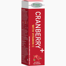 POWER HEALTH Cranberry Vitamin C 20 eff tabs στέβια