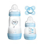 MAM Starter Set 2 Μπιμπερό Και 1 Πιπίλα Ιδανικό Για Το Νεογέννητο 0+