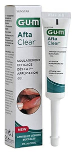 GUM Afta Clear Gel Τζελ Τοπικής Εφαρμογής για τη Θεραπεία των Αφθών, 10ml