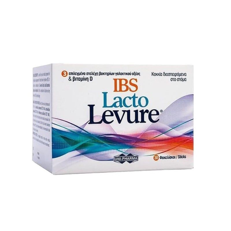 UniPharma Lacto Levure IBS Συμπλήρωμα Προβιοτικών για Άτομα με Σύνδρομο Ευερέθιστου Εντέρου 30 Φακελίσκοι