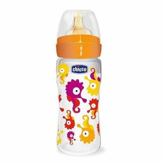 CHICCO Well Being Μπιμπερό Πλαστικό, Θηλή Σιλικόνης, 250ml