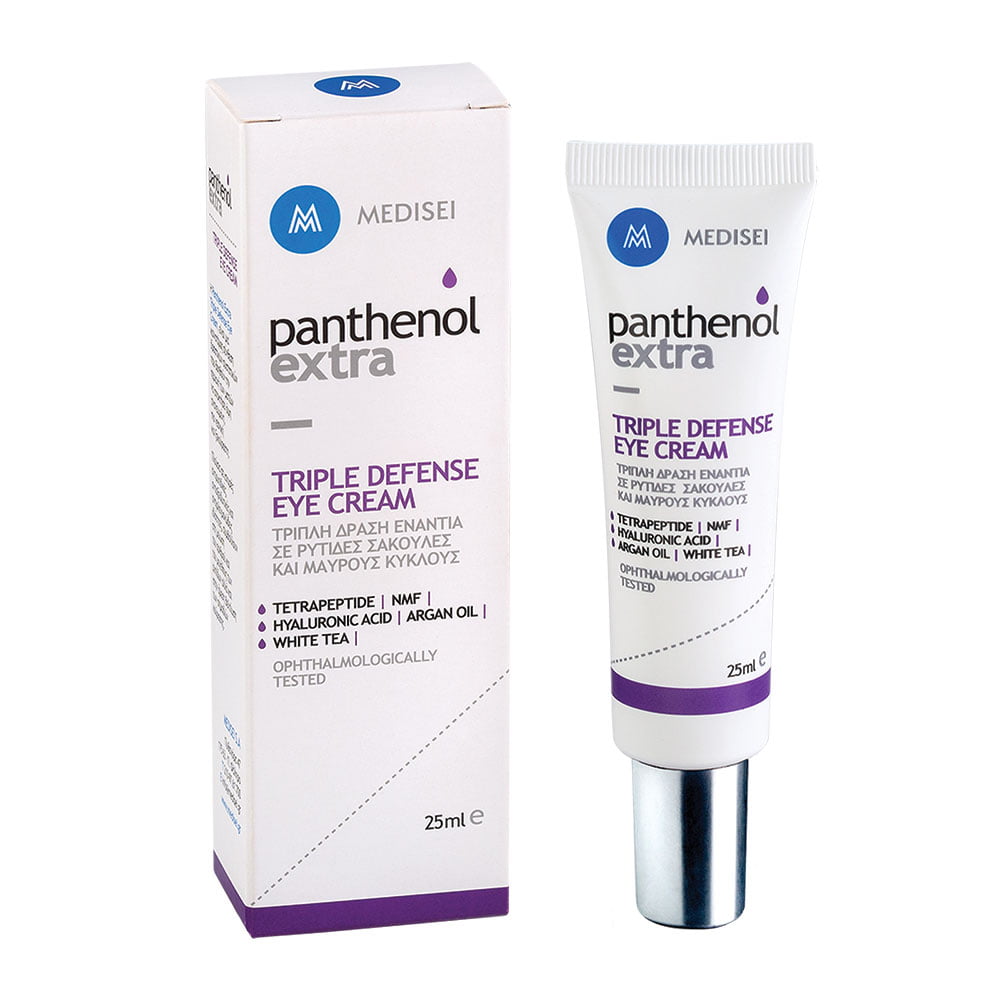 MEDISEI Panthenol Extra Triple Defense Eye Cream Κρέμα Ματιών με Τριπλή Δράση, 25ml