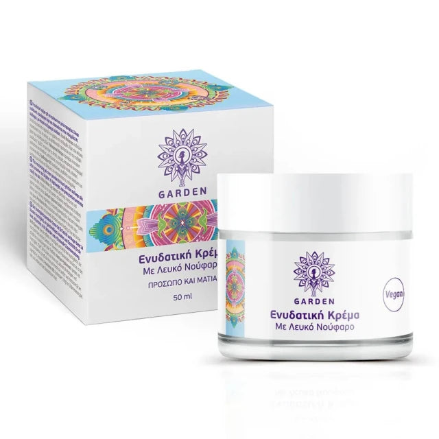 GARDEN OF PANTHENOLS Ενυδατική Κρέμα με Λευκό Νούφαρο για Πρόσωπο και Μάτια 50ml