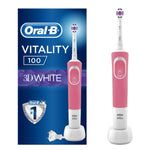 ORAL-B Vitality 100 3D White, Ηλεκτρική Οδοντόβουρτσα Σε Ροζ Χρώμα, 1 τεμάχιο