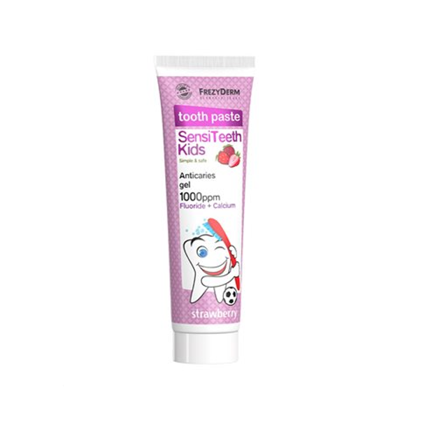 FREZYDERM Sensiteeth Kids Toothpaste 1.000Ppm – Παιδική Οδοντόπαστα Κατά Της Τερηδόνας, 50Ml