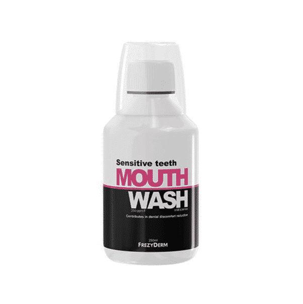 FREZYDERM Mouthwash Sensitive Teeth Φθοριούχο Στοματικό Διάλυμα Για Ευαίσθητα Δόντια 250Ml