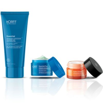 KORFF Promo Just Like You Purifying Cleansing Gel 200 ml + Μάσκα καθαρισμού και απολέπισης 2 σε 1 50 g + Sorbet κρέμα προσώπου 50 ml