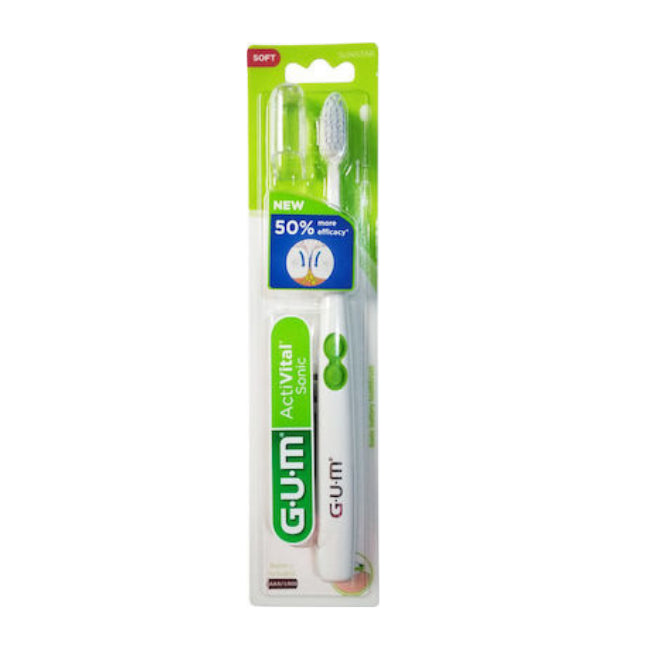 GUM 4100 Activital Sonic Battery Toothbrush Οδοντόβουρτσα με Μπαταρία Άσπρο