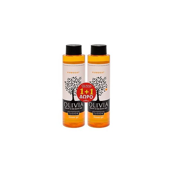 ΠΑΠΟΥΤΣΑΝΗΣ Olivia Fusion Αφρόλουτρο Kumquat 300ml 1+1