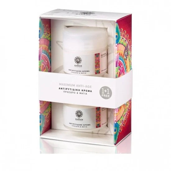 GARDEN OF PANTHENOLS Promo Maximum Anti-Age Κρέμα Προσώπου & Ματιών Σετ 2 Τεμάχια x 50ml