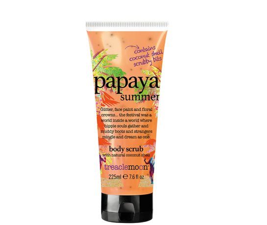 TREACLEMOON Papaya Summer Body Scrub-Απολεπιστικό Σώματος με Παπαγια, 225ml