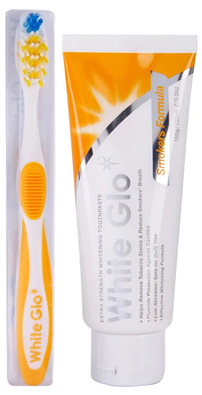 WHITE GLO Smokers Formula Λευκαντική κατά των Λεκέδων 150ml