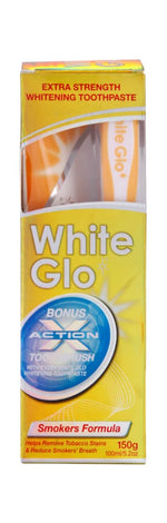 WHITE GLO Smokers Formula Λευκαντική κατά των Λεκέδων 150ml