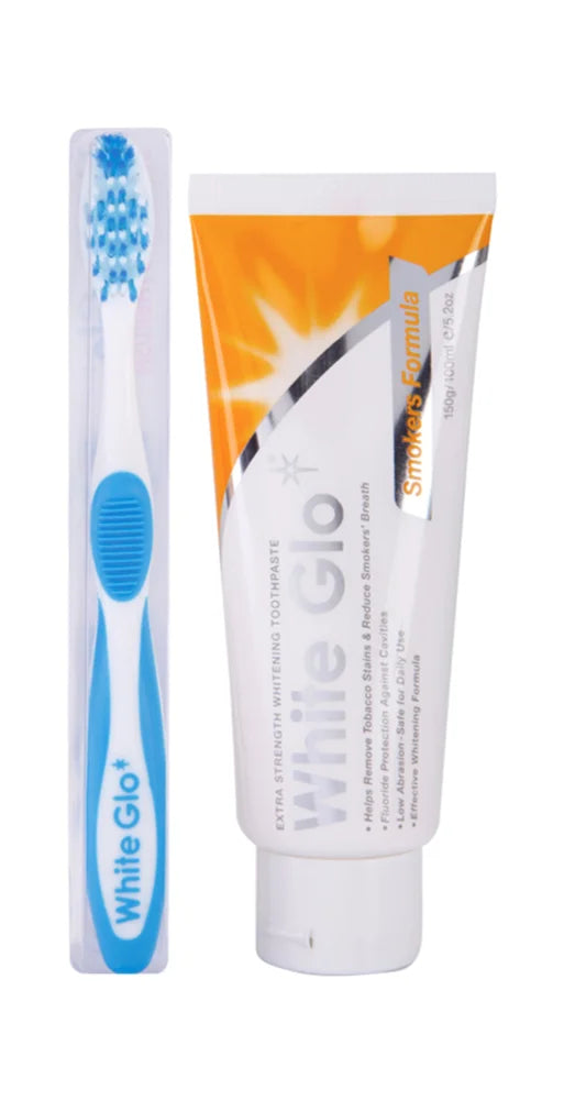 WHITE GLO Smokers Formula Λευκαντική κατά των Λεκέδων 150ml