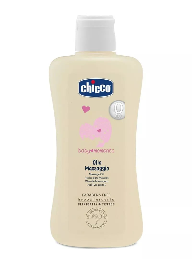 CHICCO Λάδι Baby Moments για μασάζ, 200ml