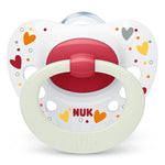 NUK Signature Night Πιπίλα Σιλικόνης που Λάμπει στο Σκοτάδι 18-36m, 1τεμ