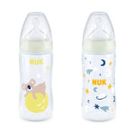 NUK First Choice Plus Night πλαστικό μπιμπερόμε θηλή σιλικόνης &Έλεγχο Θερμοκρασίας 300ml