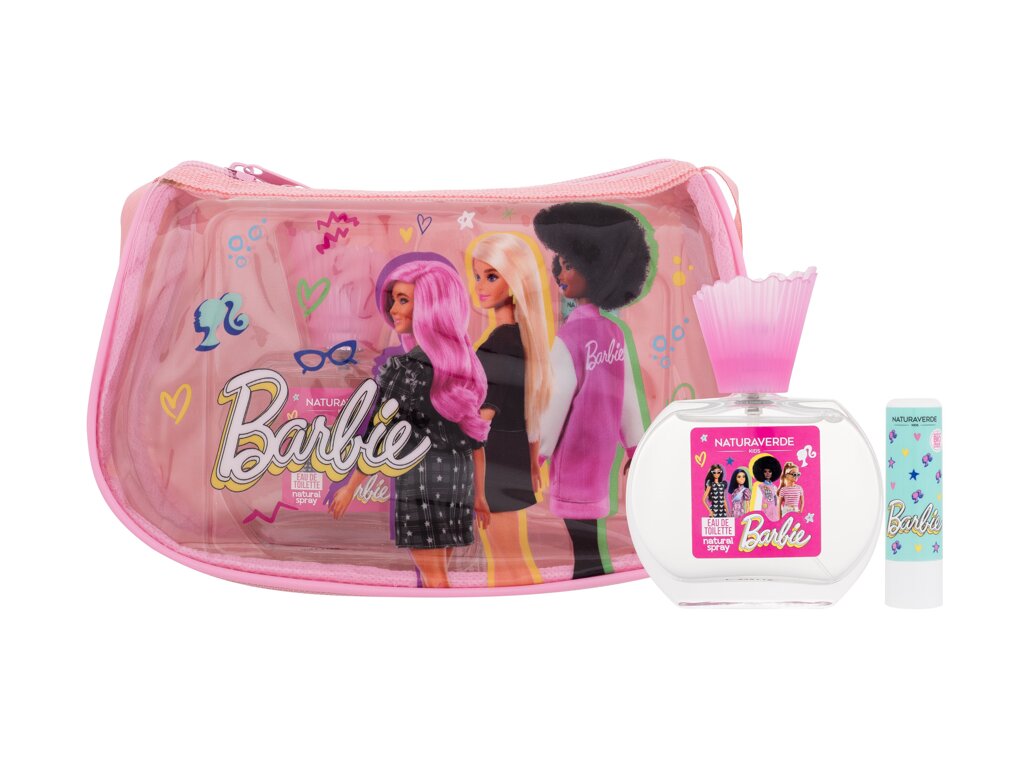 NATURA VERDE Barbie set παιδικό άρωμα 50ml+ lip balm σε μια καταπληκτική τσαντα για τις μικρες μας φίλες