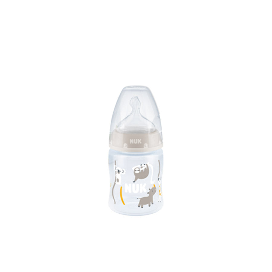 NUKFirst Choice πλαστικό με θηλή Σιλικόνης 0-6m 120ml