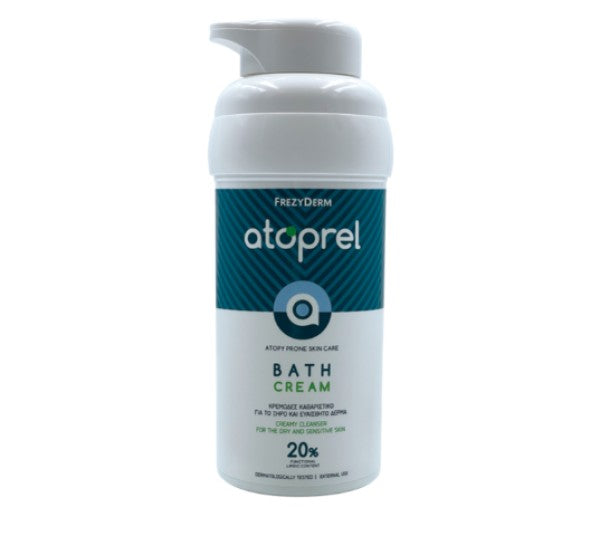 FREZYDERM Atoprel Bath Cream Κρεμώδες Καθαριστικό για Ξηρές Ατοπικές Επιδερμίδες, 300ml για ξηρό, αντιδραστικό, ερεθισμένο, υπερευαίσθητο δέρμα με ατοπική προδιάθεση