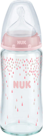 NUK First Choise LATEXμπουκάλι γυάλινο μεγάλο 0-6 m