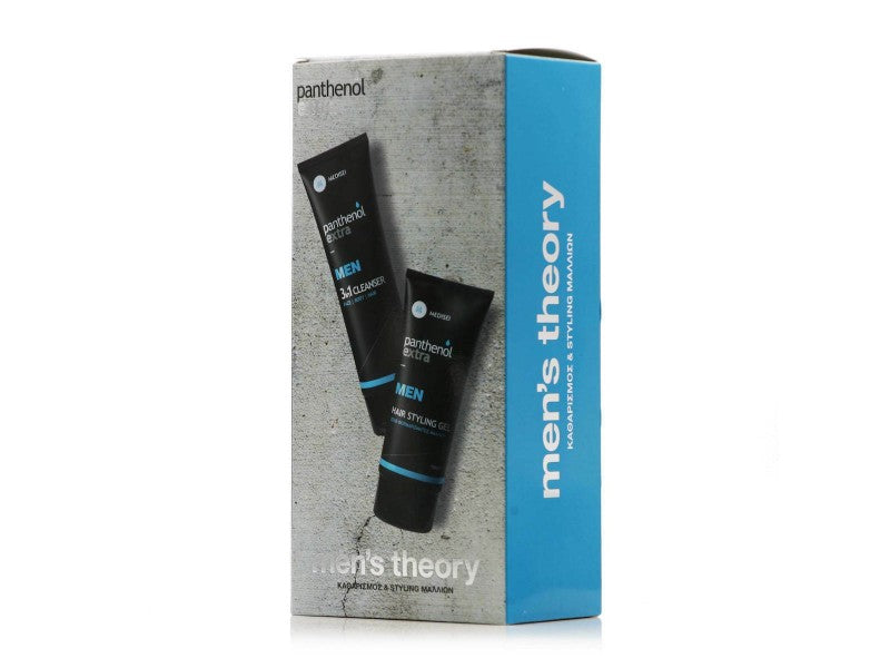 MEDISEI Panthenol Extra - Promo Men's Theory 3 σε 1 Αφρόλουτρο και Σαμπουάν 200ml &amp; Δώρο Τζελ Styling Μαλλιών 150ml