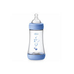 CHICCO PERFECT 5 INTUI-FLOW SYSTEM 2M+ BABY BOTTLE 240MLΜΠΛΕ I LOVE U